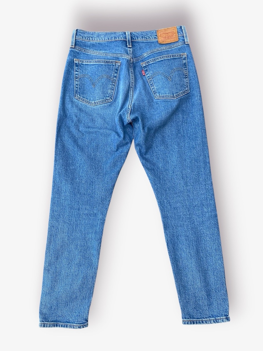 Levi's 501 S Jeans in Medium Blue Wash Denim Size 28 - Picture 2 of 5